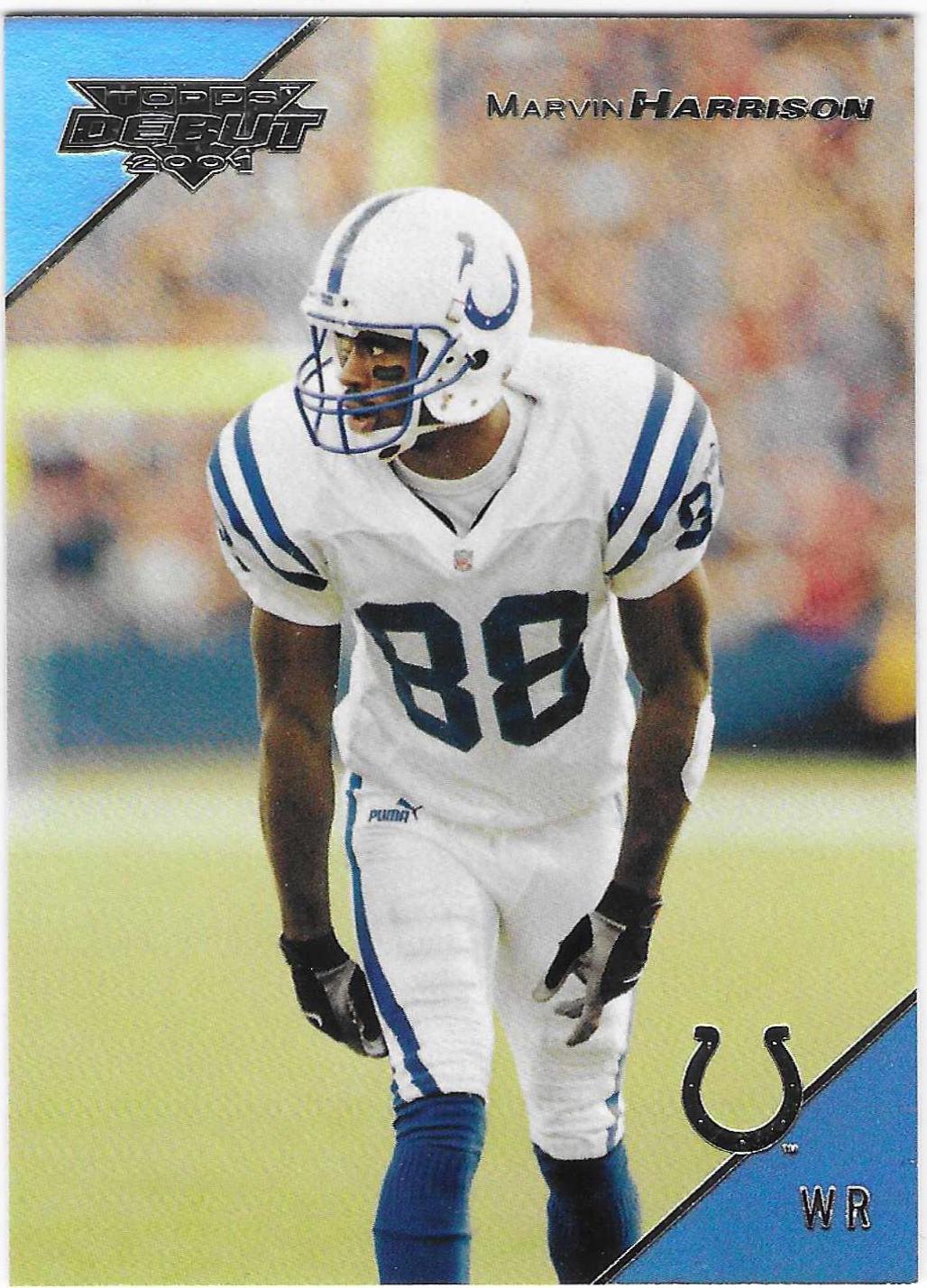 Marvin Harrison #6 Football Cards 2001 Topps Debut