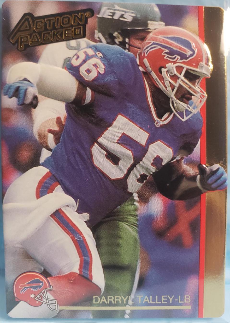Darryl Talley #14 Football Cards 1992 Action Packed