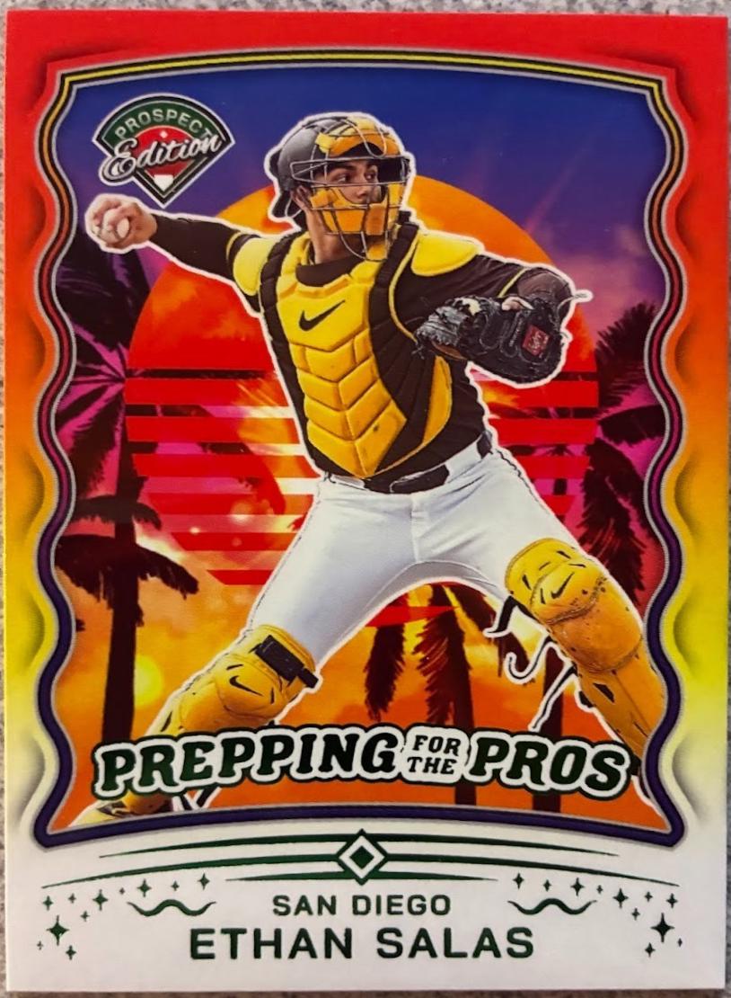 Ethan Salas #6 2025 Panini Prospect Edition Baseball Prepping for the Pros