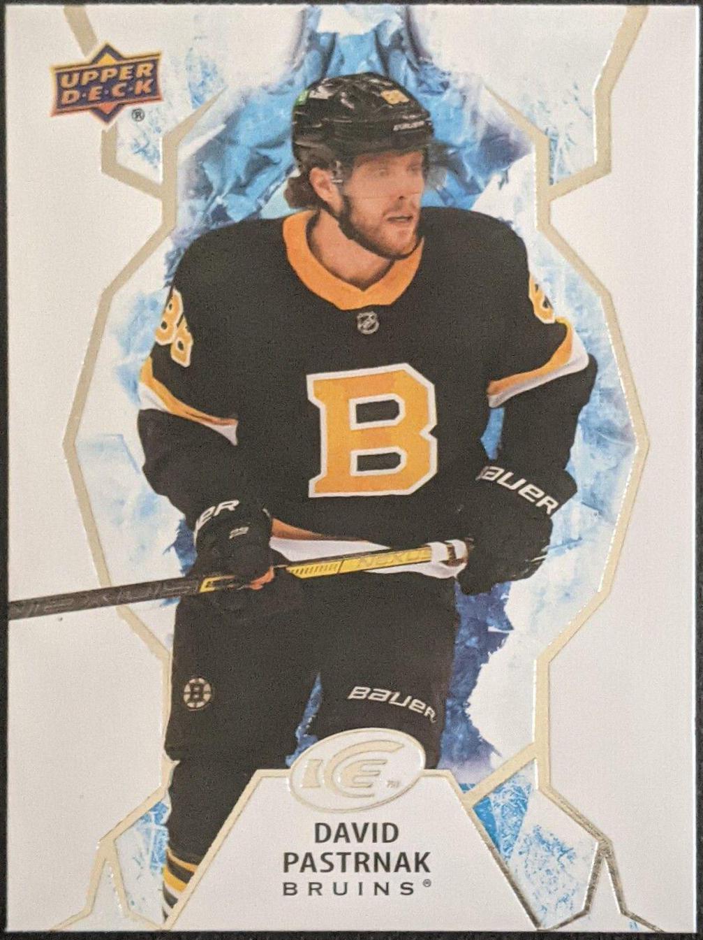 David Pastrnak #57 2021-22 Upper Deck Ice Hockey