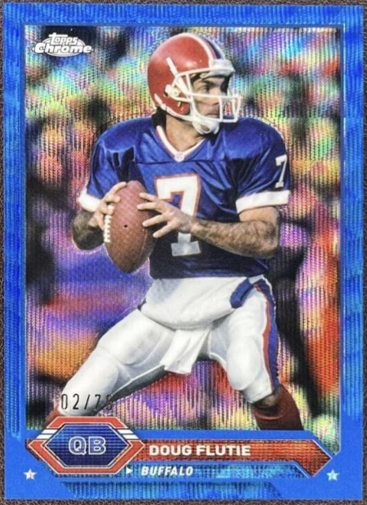 Doug Flutie [Blue Wave Refractor] #35