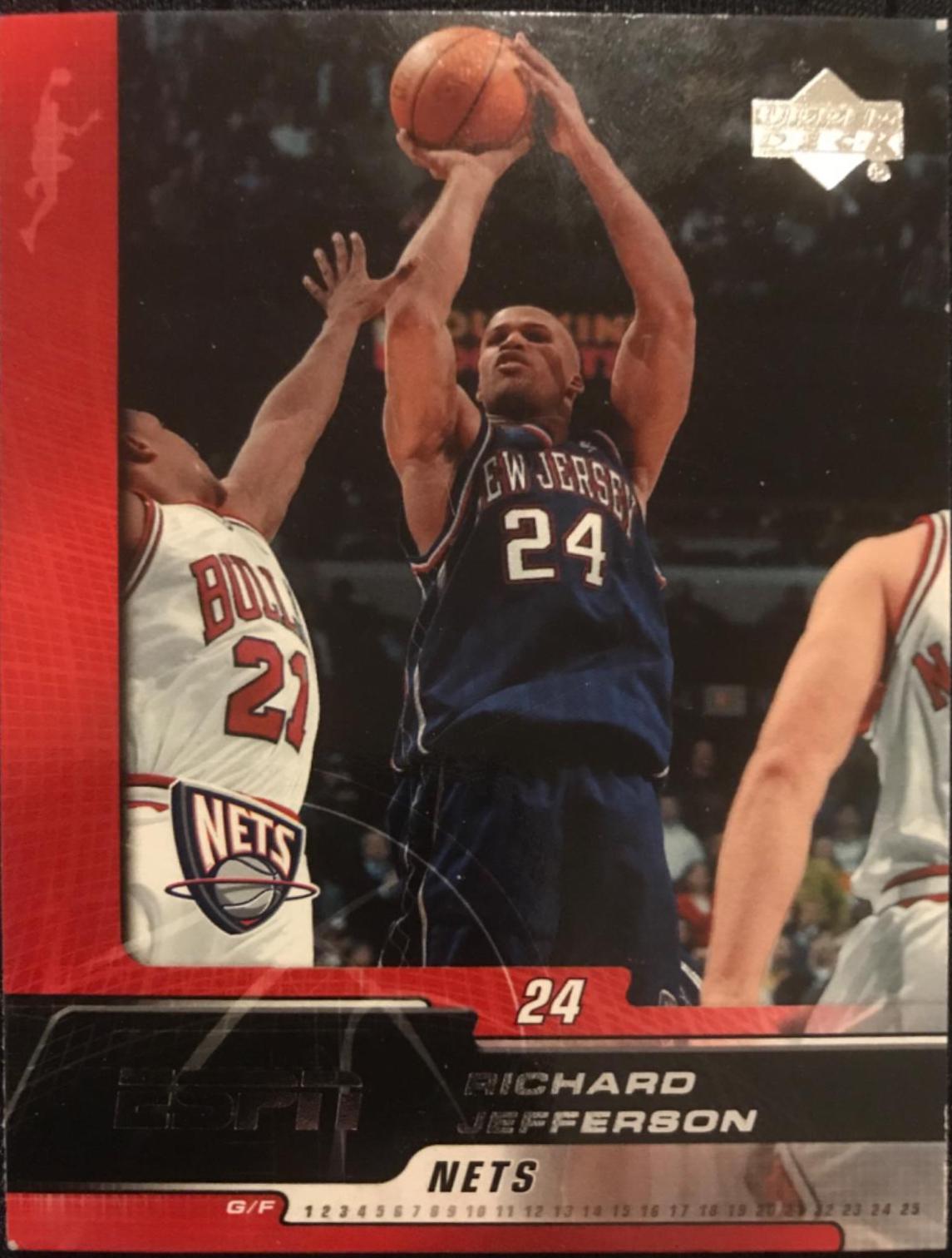 Richard Jefferson #54 Basketball Cards 2005 Upper Deck ESPN