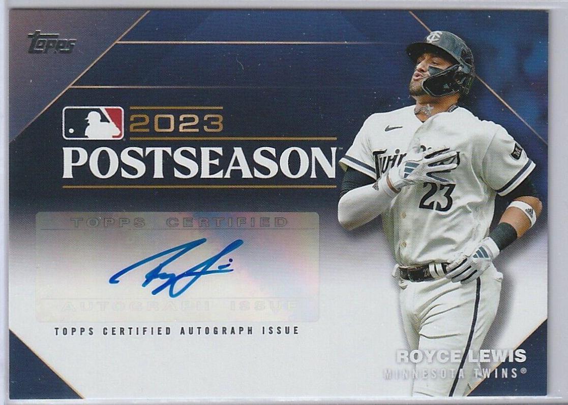 大活躍Royce Lewis 直筆サイン100枚限定　前田同僚　MLB auto 大活躍Royce Lewis 直筆サイン100枚限定 前田同僚 MLB auto