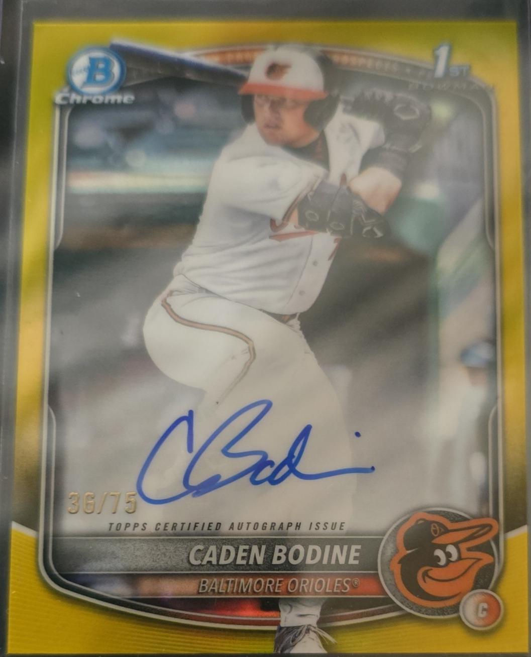 Caden Bodine [Yellow Refractor] #CPA-CB