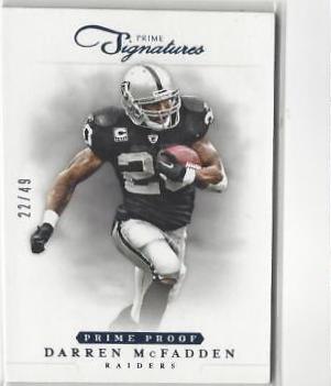Darren McFadden #56 Football Cards 2012 Panini Prime Signatures
