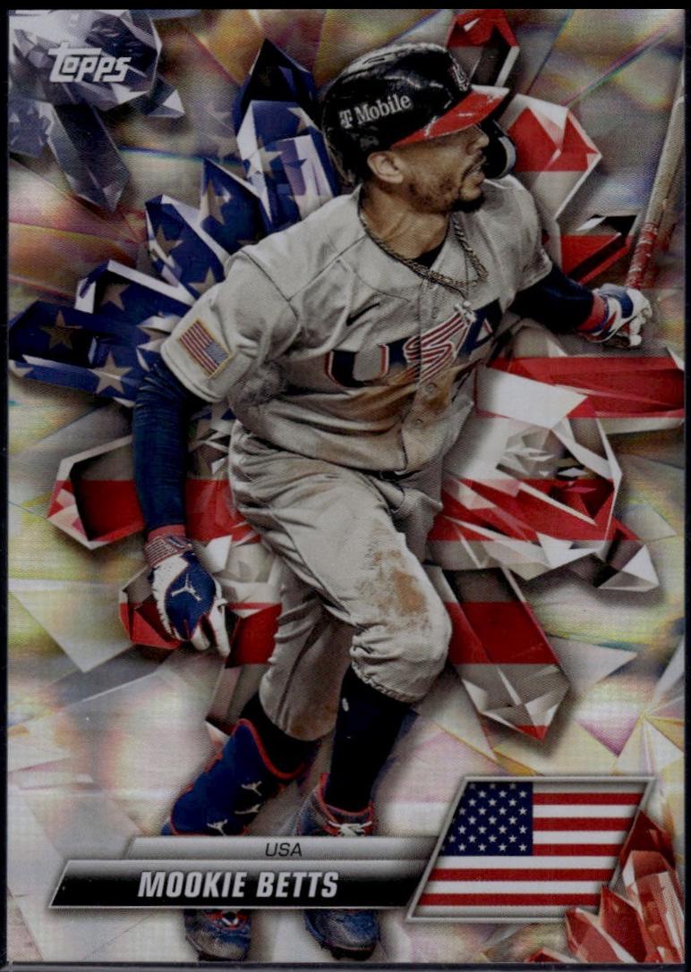 Mookie Betts #IG-10 Baseball Cards 2023 Topps World Classic International Gems