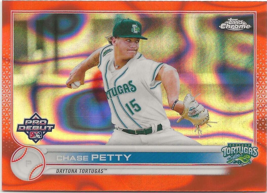 Chase Petty [Orange Lava Refractor] #PDC-158