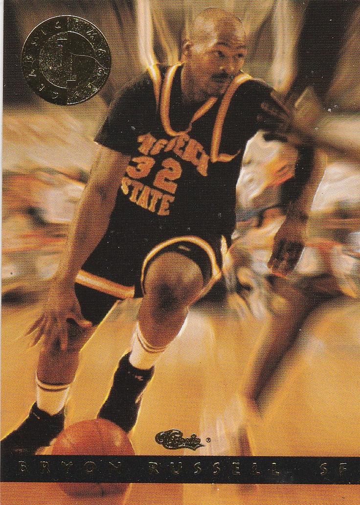Bryon Russell #13 Basketball Cards 1993 Classic Images