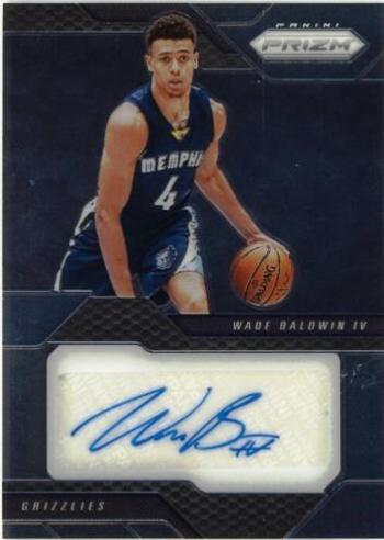 Wade Baldwin IV #15 Basketball Cards 2016 Panini Prizm Rookie Signatures