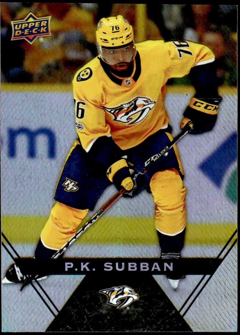 P.K. Subban #76 2018 Upper Deck Tim Hortons Hockey