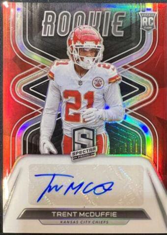 Trent McDuffie #7 Football Cards 2022 Panini Spectra Rookie Autographs