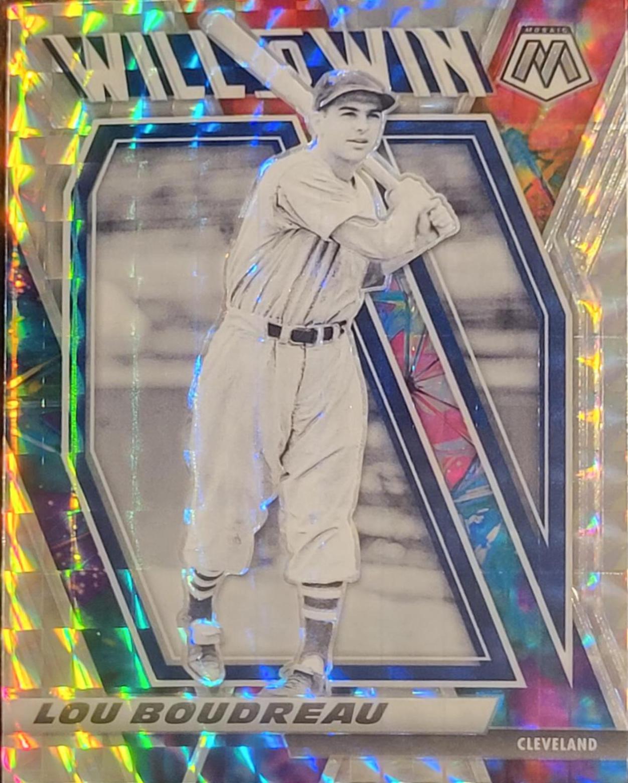 Lou Boudreau[Mosaic] #WTW11 Baseball Cards 2021 Panini Mosaic Will to Win