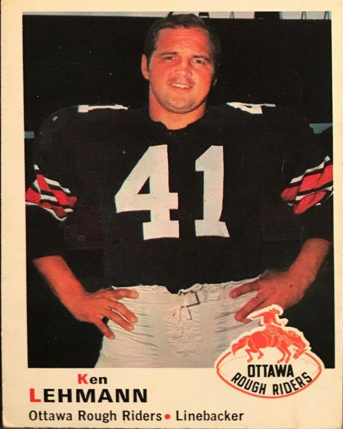 Ken Lehmann #44 Football Cards 1970 O Pee Chee CFL