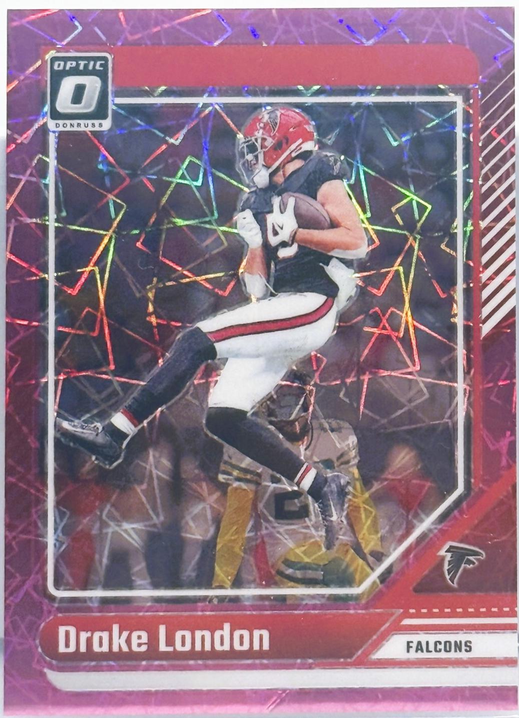 Drake London [Pink Velocity] #10 Prices | 2024 Panini Donruss Optic ...