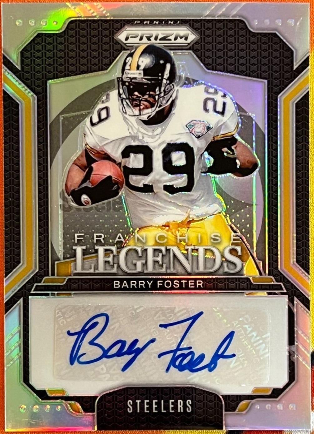 Barry Foster #FL-BFR Football Cards 2024 Panini Prizm Franchise Legends Signature