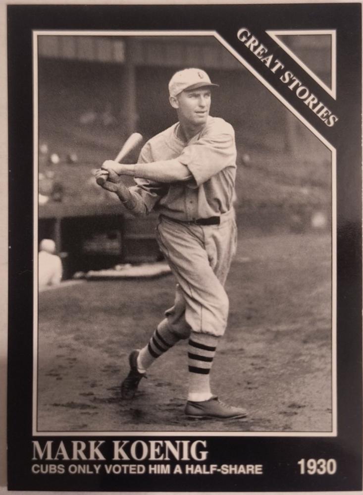 Mark Koenig #751 1993 Conlon Collection Baseball