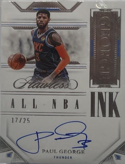 Paul George #3 2022 Panini Flawless All NBA Ink