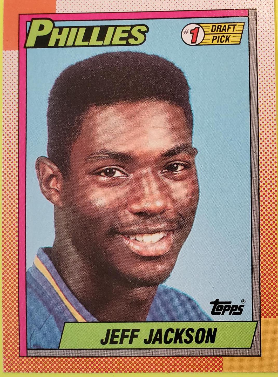 Jeff Jackson #74 Baseball Cards 1990 Topps Tiffany