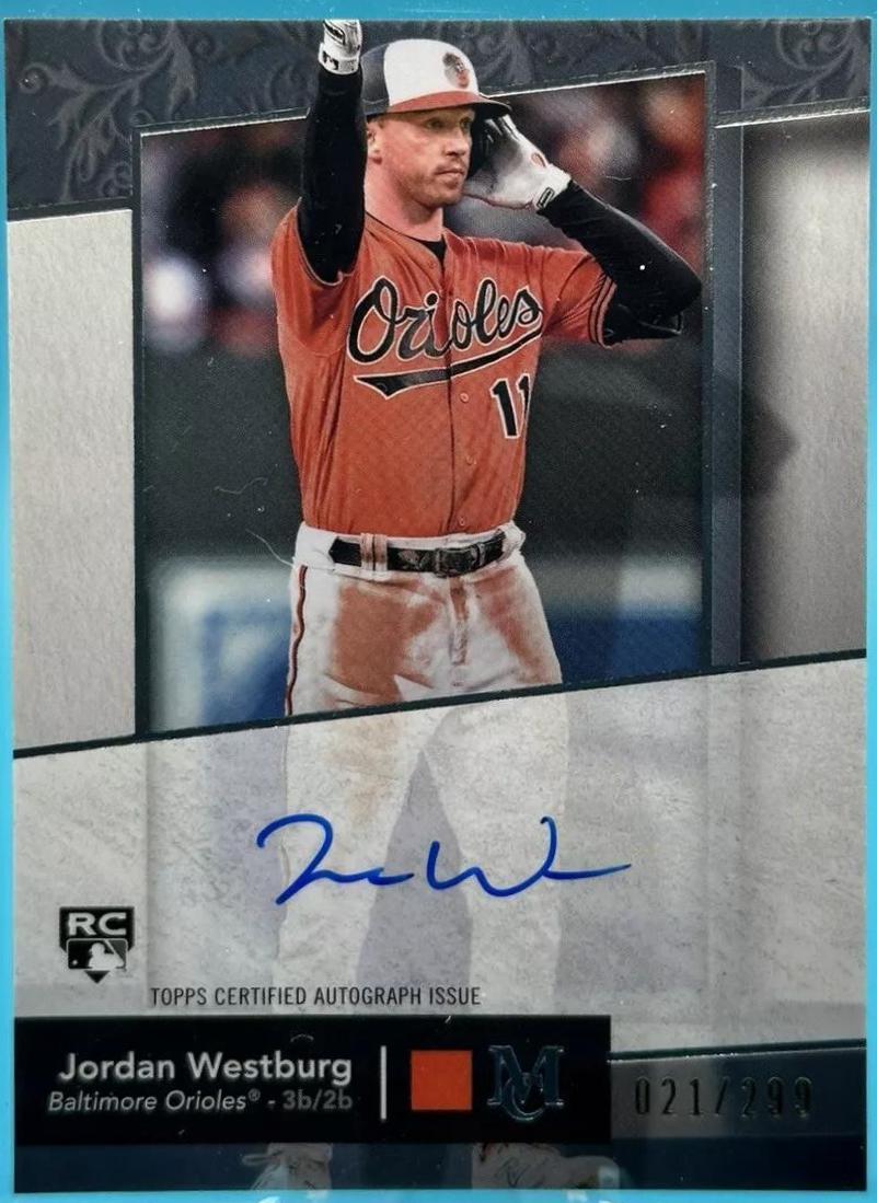 Jordan Westburg #AA-JW Baseball Cards 2024 Topps Museum Collection Archival Autograph