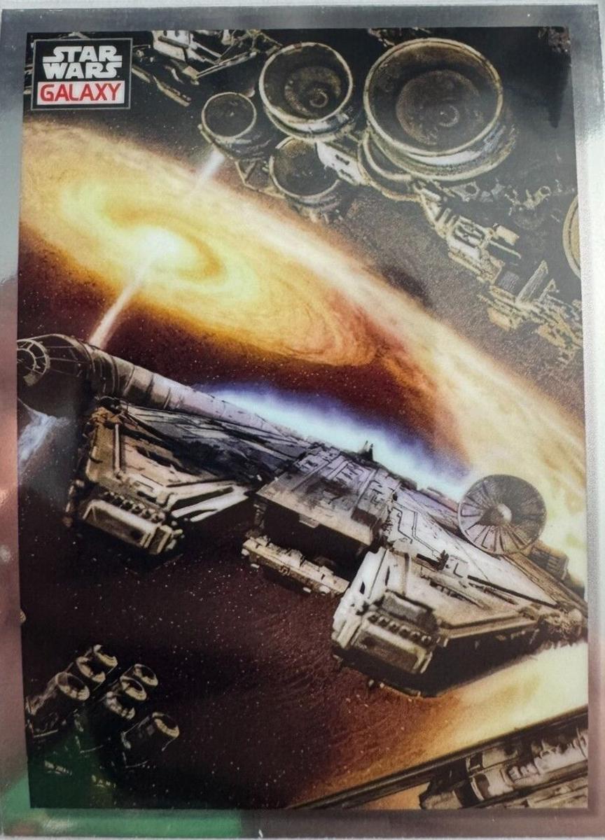 Flight of the Millennium Falcon #54 Star Wars 2023 Topps Chrome Galaxy