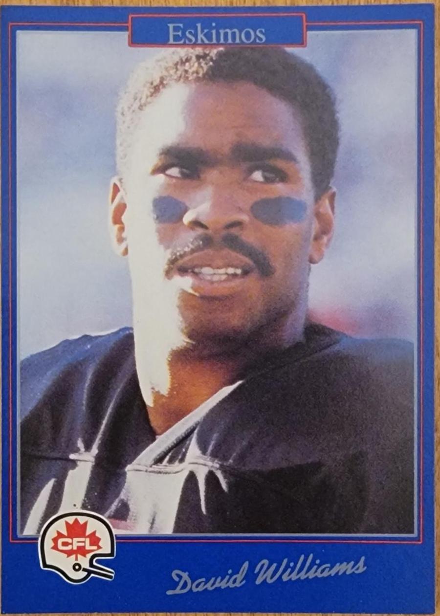 David Williams #12 1991 Jogo Cfl Football
