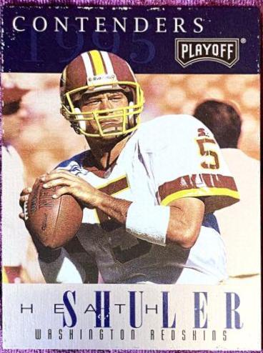 Heath Shuler #5 Football Cards 1995 Playoff Contenders