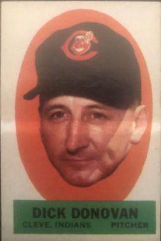 Dick Donovan Baseball Cards 1963 Topps Peel Offs