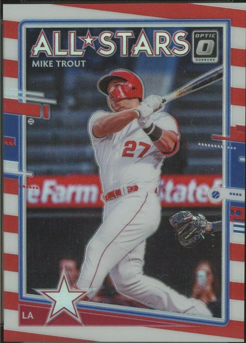 Mike Trout #197 2020 Panini Donruss Optic Baseball