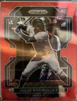 Julio Rodriguez [Red Donut Circles Prizm] #40