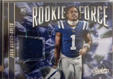 Josh Downs #RF-20 Football Cards 2023 Panini Absolute Rookie Force