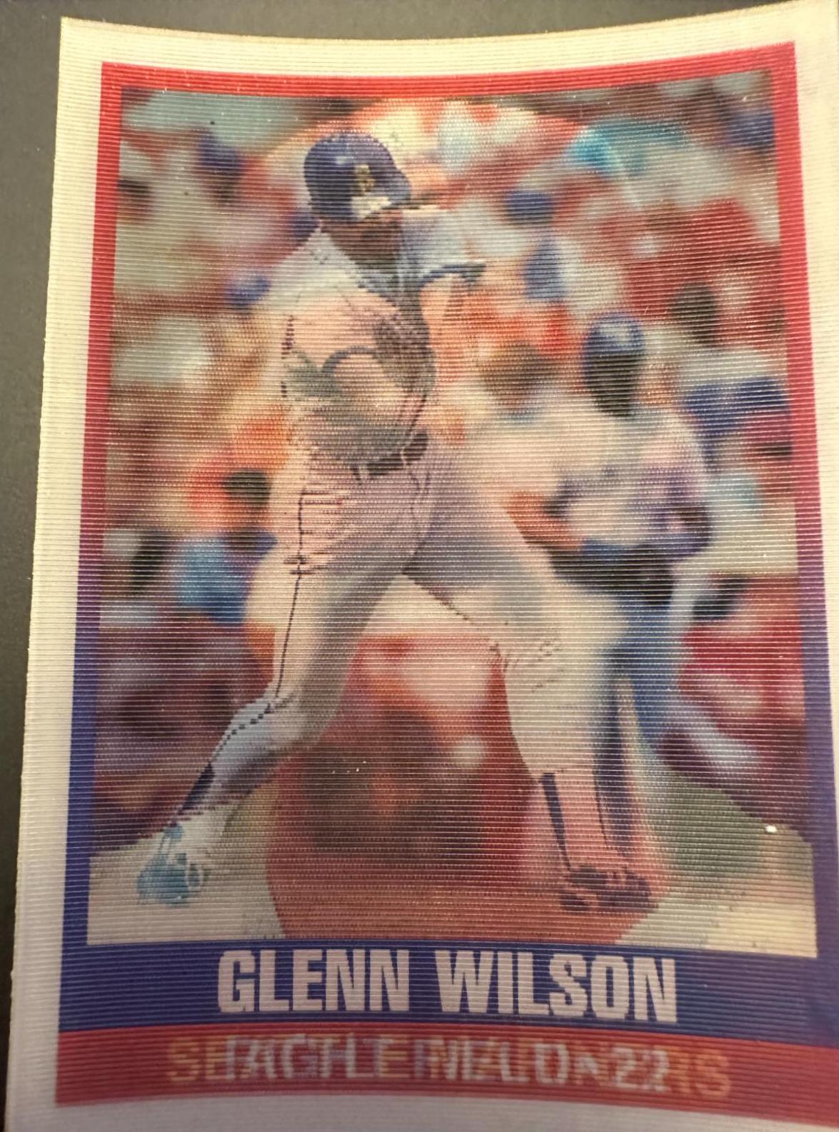 Glenn Wilson #12 Baseball Cards 1989 Sportflics