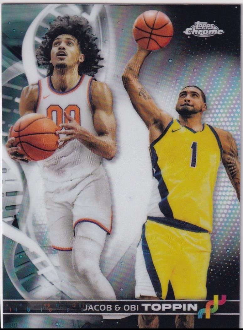 Obi Toppin / Jacob Toppin [Orange Basketball] #DNA-5