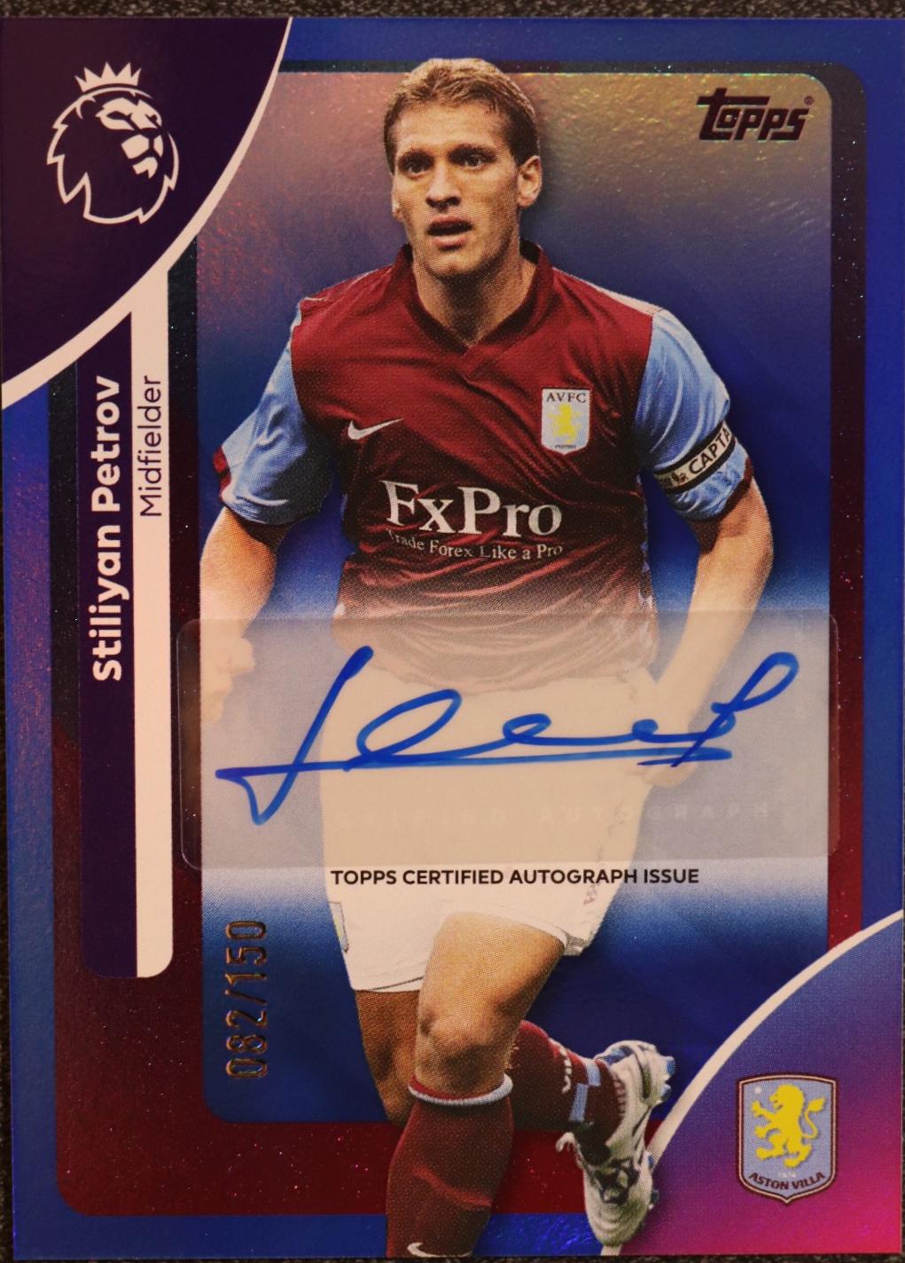 Stiliyan Petrov #AC-SP 2025 Topps Premier League Autograph