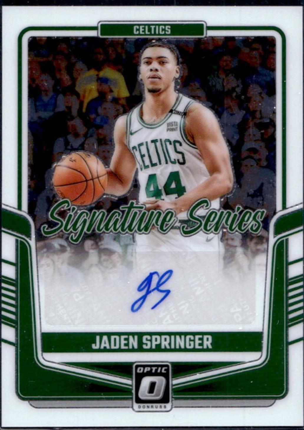 Jaden Springer #28 2024 Panini Donruss Optic Signature Series Basketball