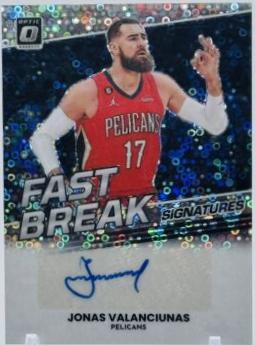 Jonas Valanciunas #FBS-JVL 2022 Panini Donruss Optic Fast Break Signatures Basketball