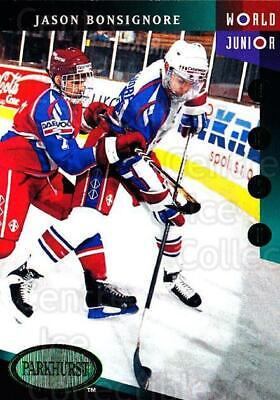 Jason Bonsignore #510 Hockey Cards 1993 Parkhurst