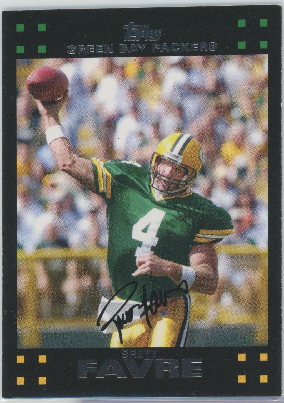 Brett Favre #2 Football Cards 2007 Topps Team Set Green Bay Packers