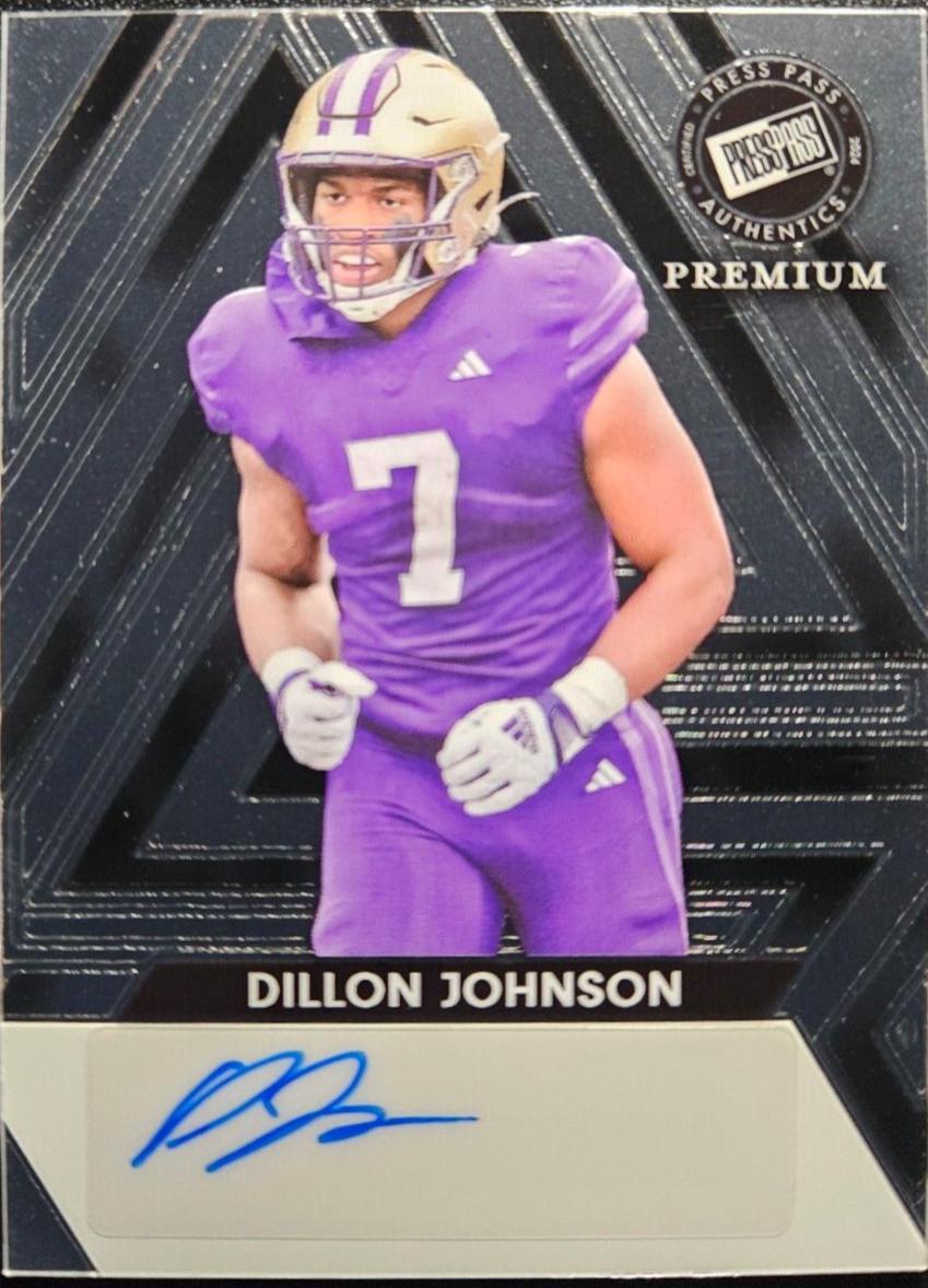 Dillon Johnson #BA-DJ1 2024 Press Pass Premium Autograph Football