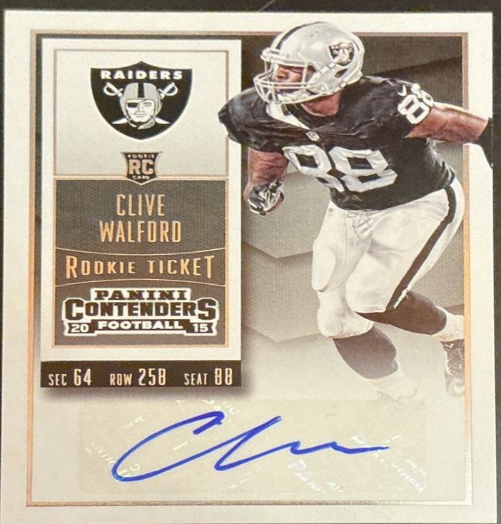 Clive Walford [Logo Autograph Championship Ticket] #127