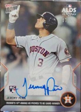 Jeremy Pena #1084A 2022 Topps Now Baseball