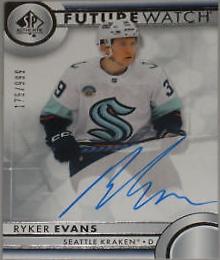 Ryker Evans #194 2023 Sp Authentic Hockey