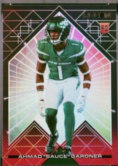 Ahmad Sauce Gardner #REC-15 Football Cards 2022 Panini Chronicles Recon