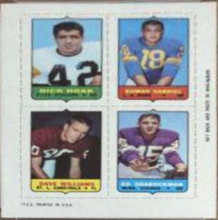 Dick Hoak, Roman Gabriel, Dave Williams, Ed Sharockman