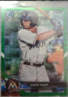 Aaron Knapp #BCP5 2018 Bowman Mega Box Chrome Baseball