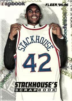 Jerry Stackhouse #S-2 Basketball Cards 1995 Fleer Stackhouse's Scrapbook
