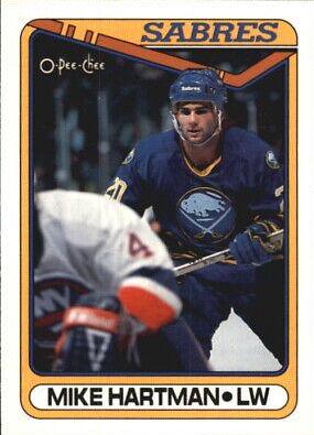 Mike Hartman #16 Hockey Cards 1990 O-Pee-Chee