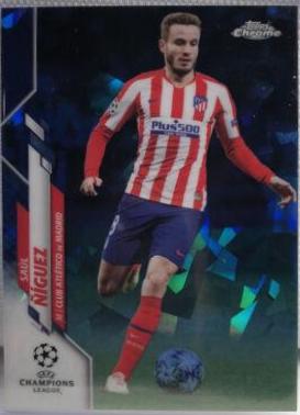 Saul Niguez #38 2019 Topps Chrome UEFA Champions League Sapphire