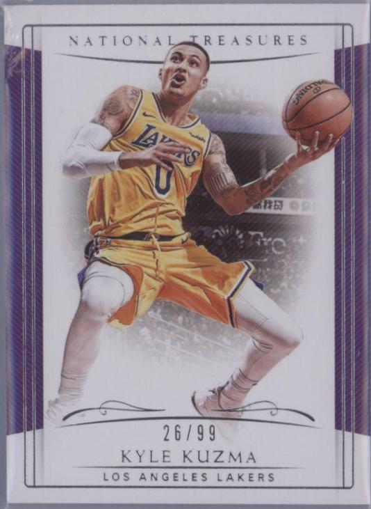 Kyle Kuzma #38 Basketball Cards 2018 Panini National Treasures