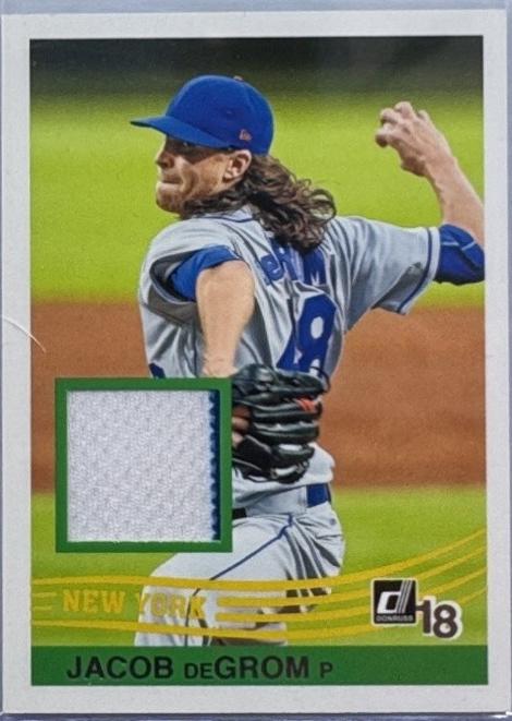 Jacob DeGrom #R84-JD Baseball Cards 2018 Panini Donruss Retro 1984 Materials