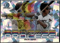 Druw Jones [Atomic] #PRP-6 Baseball Cards 2023 Bowman Chrome Prospect Process Prices